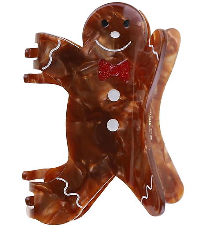 By Stær Hair Clip - Gingerbread Man - Dark Brown