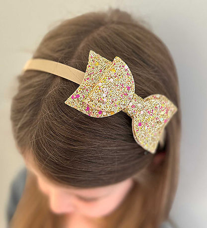 By Stær Hairband - Bow - Gold-colored By Stær Hairband - Bow - Gold-colored