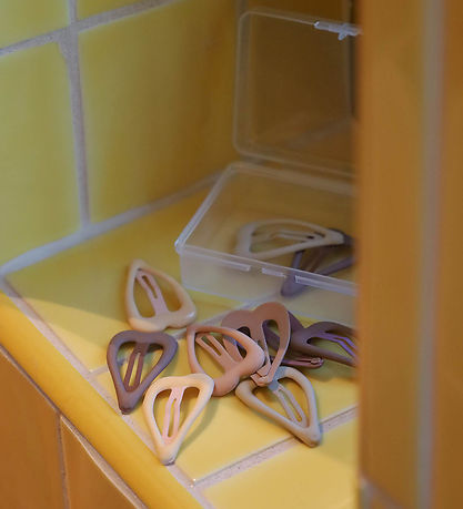 By Stær Haarspange - 10er-Pack - Snap - Herz- Braun Mix By Stær Haarspange - 10er-Pack - Snap - Herz- Braun Mix