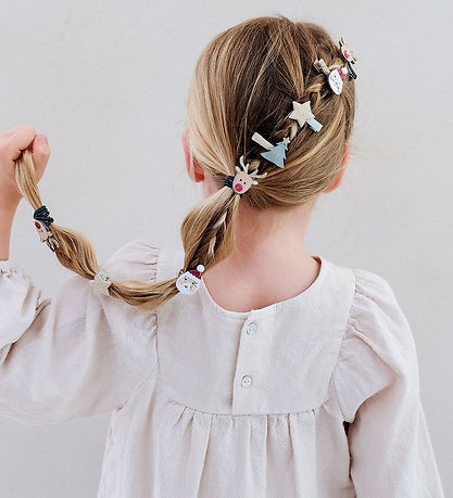 Mimi & Lula Elastic Hair Bands - 6-Pack - Santa Christmas Mimi & Lula Elastic Hair Bands - 6-Pack - Santa Christmas