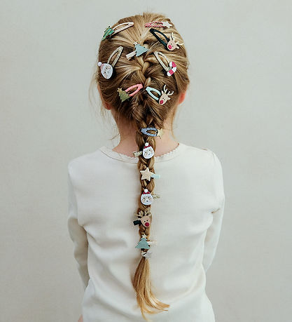 Mimi & Lula Hair Clips - 4-Pack - Santa & Tree Christmas Mimi & Lula Hair Clips - 4-Pack - Santa & Tree Christmas