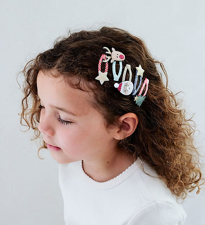 Pinces à Cheveux Mimi & Lula - 5 Pack - Mini Santa Noël