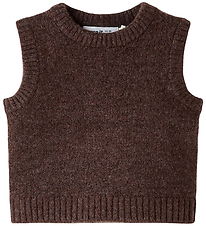 Name It Waistcoat - NbfReifyly - Knitted - Peppercorn Name It Waistcoat - NbfReifyly - Knitted - Peppercorn