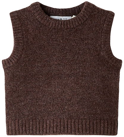 Name It Waistcoat - NbfReifyly - Knitted - Peppercorn