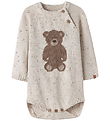 Lil' Atelier Bodysuit l/s - NbnGalto - Knitted - Turtledove/Tedd