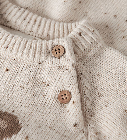Lil' Atelier Bodysuit l/s - NbnGalto - Knitted - Turtledove/Tedd