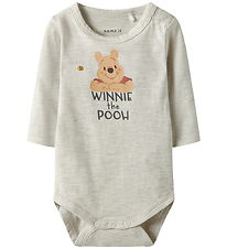 Name It Bodysuit l/s - NbnOla - Peyote Melange