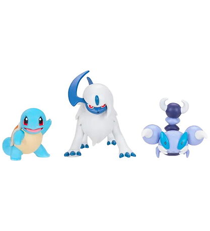 Pokémon Figure - 3-Pack - Battle Figure - Squirtle/Absol/Skorupi Pokémon Figure - 3-Pack - Battle Figure - Squirtle/Absol/Skorupi