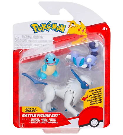 Pokémon Figure - 3-Pack - Battle Figure - Squirtle/Absol/Skorupi Pokémon Figure - 3-Pack - Battle Figure - Squirtle/Absol/Skorupi