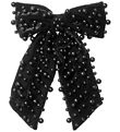 DAY ET Hair Clip - Pearly Velvet Bow - Black
