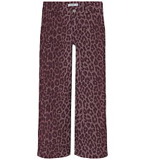 Name It Trousers - Wide - NkfRose - Burgundy/Leo Name It Trousers - Wide - NkfRose - Burgundy/Leo