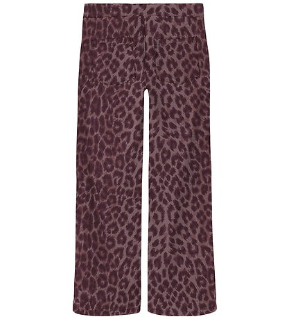 Name It Trousers - Wide - NkfRose - Burgundy/Leo Name It Trousers - Wide - NkfRose - Burgundy/Leo