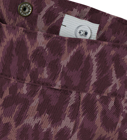 Name It Trousers - Wide - NkfRose - Burgundy/Leo Name It Trousers - Wide - NkfRose - Burgundy/Leo