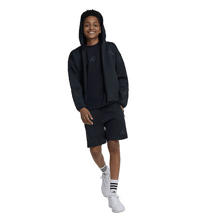 adidas Performance Cardigan - J Z.N.E.FZ - Black/Black adidas Performance Cardigan - J Z.N.E.FZ - Black/Black