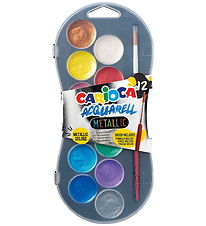 Carioca Watercolour Paint - 12 Colours - Metallic Carioca Watercolour Paint - 12 Colours - Metallic