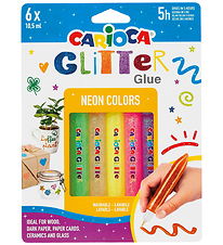 Carioca Glitter glue - 6-Pack - Neon Carioca Glitter glue - 6-Pack - Neon