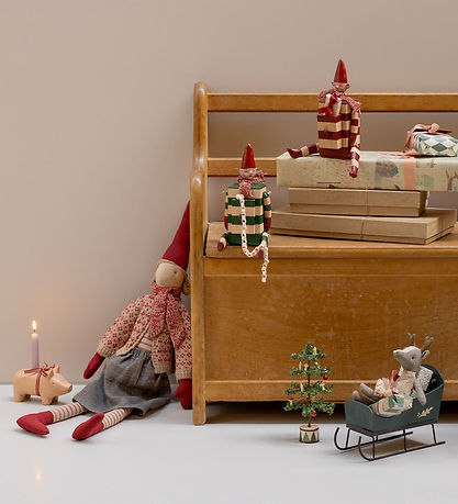 Maileg Elf - Size 4 - Girl w. Skirt And Cardigan