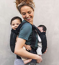 Mini Monkey Tandem Baby Sling - Black