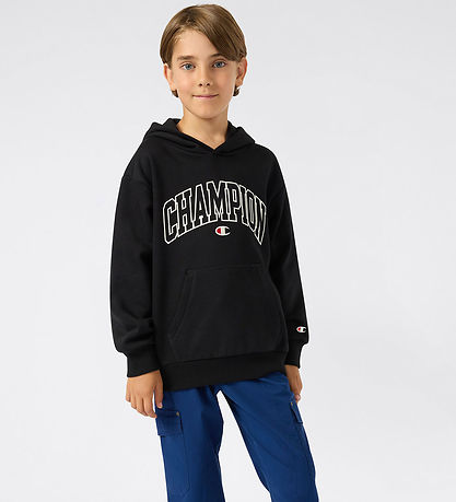Champion Kapuzenpullover - Black Beauty m. Print