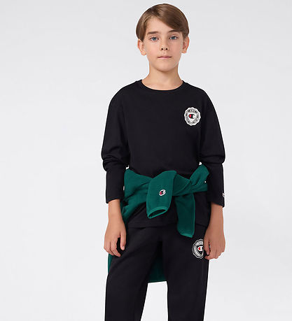 Champion Bluse - Black Beauty m. Print