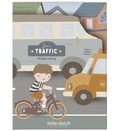 Little Dutch Book w. Stickers - Blue