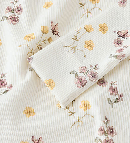 Lil' Atelier Blouse - NmfGavo - Coconut Milk/Flower Mix