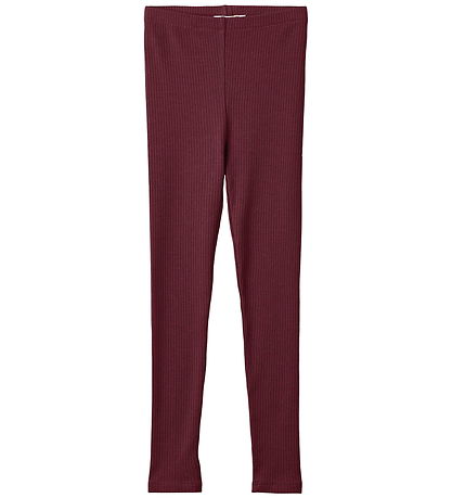 Fliink Leggings - Kenna - Rib - Burgundy