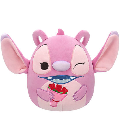 Squishmallows Peluche - 20 cm - Disney Angel av. Bouquet
