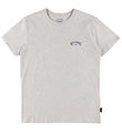 Billabong T-Shirt -Arsh Wave - Gris Chiné av. Violet