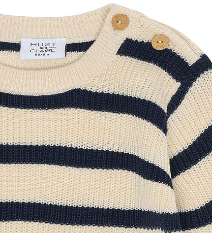 Hust and Claire Blouse - Knitted - Bamboo - HCPos - Blues