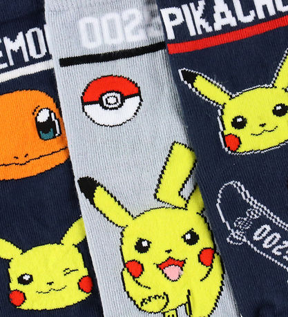 Name It Socks - 3-Pack - NmmSantiago - Pokémon - Navy Blazer