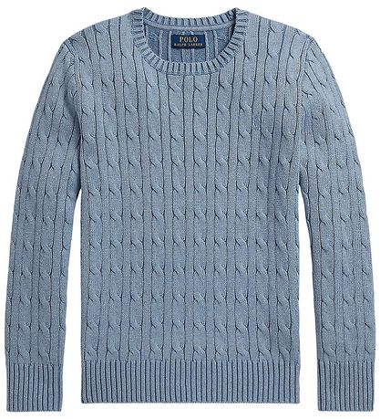 Polo Ralph Lauren Blouse - Knitted - Cable - Blue Heather