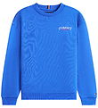 Tommy Hilfiger Peysa - Einnota grafík - Empire Blue