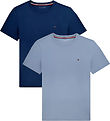 Tommy Hildiger T-shirts - 2-Pack - Brisk Blue/Preppy Navy
