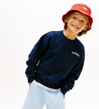 Tommy Hilfiger Peysa - Einnota grafík - Dark Nótt Dökkblátt