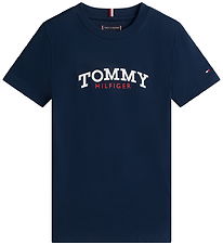 Tommy Hilfiger T-Shirt - Monogramm - Dark Nachtmarineblau