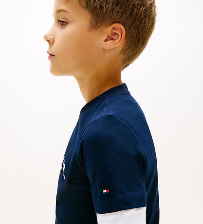 Tommy Hilfiger T-Shirt - Monogramm-Grafik - Dark Nacht Navy