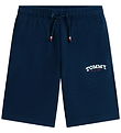 Tommy Hilfiger Sweatshorts - Momotype Grafisch - Dark Nacht Navy