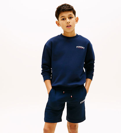 Tommy Hilfiger Shorts en Molleton - Graphique Momotype - Dark Nu