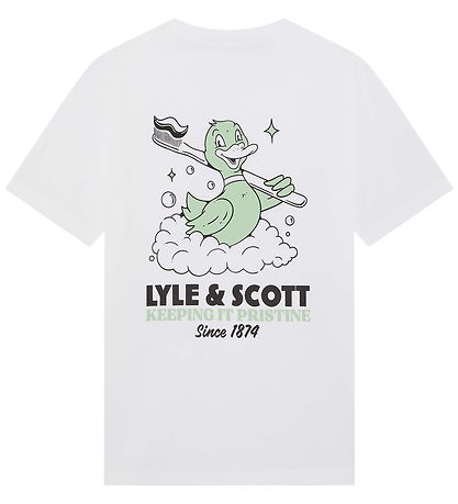 Lyle & Scott T-shirt - White w. Print