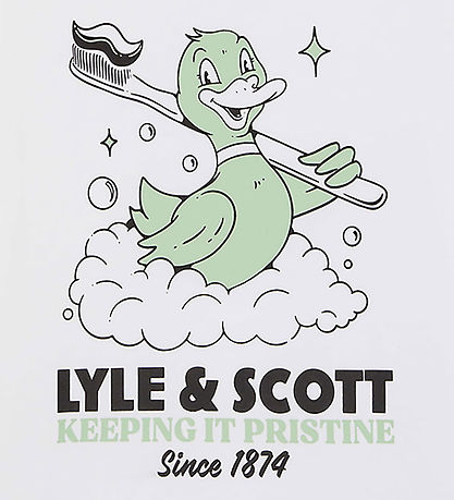 Lyle & Scott T-shirt - White w. Print