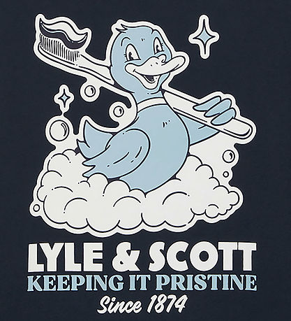 Lyle & Scott T-shirt - Dark Navy w. Print