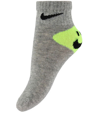 Nike Ankle Socks - 6-Pack - White/Neon Yellow