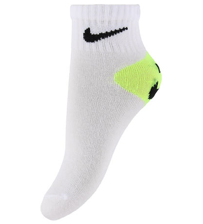 Nike Ankle Socks - 6-Pack - White/Neon Yellow