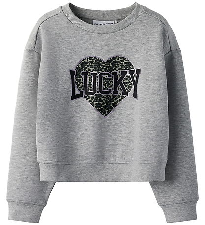 Name It Sweatshirt - Kurz - NkfBima - Grey Melange