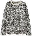 Name It Bluse - NkfVelda - Bimsstein Stone/Leopard Hearts