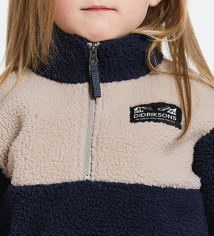Didriksons Fleecepullover - Kuschelig - Navy