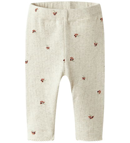 Name It Leggings - Lochmuster - NbfBerries - Peyote-Mischung