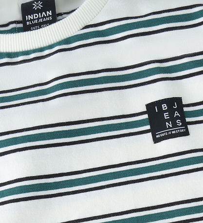 Indian Blue Jeans 티셔츠 - 스트라이프 - 클라우드