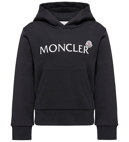 Moncler Sweat à Capuche - Noir av. Imprimé